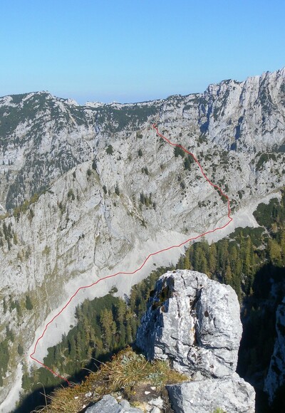 Dürreckberg Südflanke von der Brettgabel