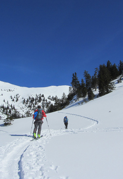 Skitour Hochblasse - Aufstieg