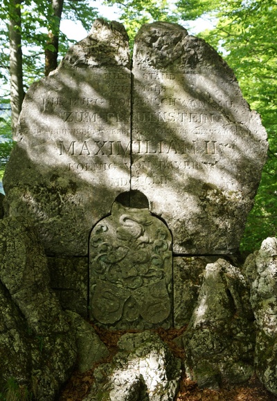 Gedenkstein  Burg Hohenschwangau zum Frauenstein