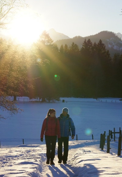 Wanderweg in Richtung Tegelbergbahn