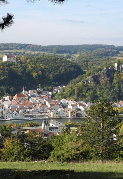 Blick auf Riedenburg im Altmühltal
