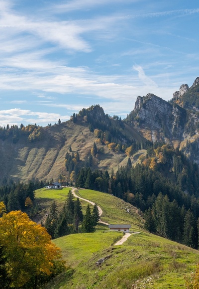 Blick zur Kampenwand