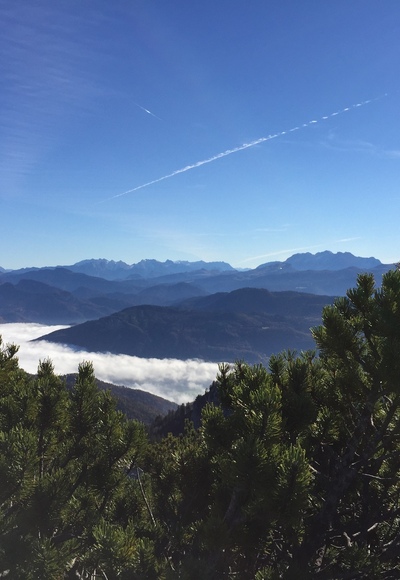 Bergpanorama Richtung Österreich