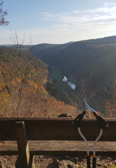 Blick vom Felsensteig ins Wiesenttal