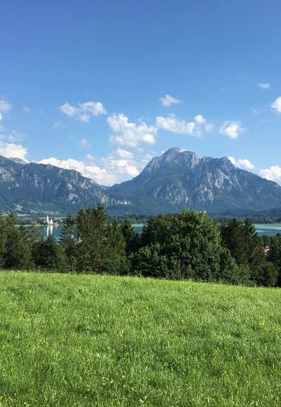 Blick von der Bleick auf den Säuling