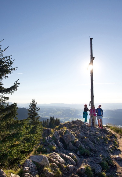 Am Gipfel der Alpspitze bei Nesselwang angekommen