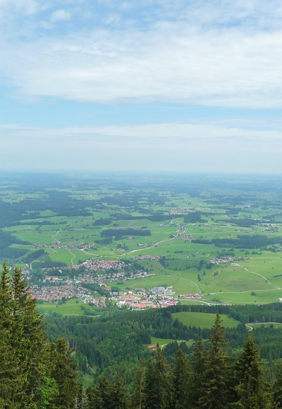 Der Ausblick von der Alpspitze
