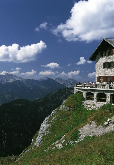 Blick zur Bad Kissinger Hütte