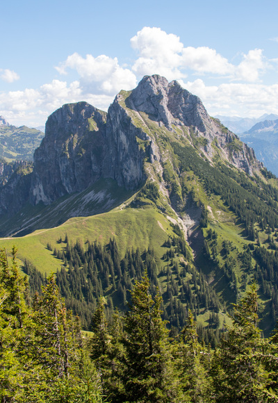 Blick auf den Aggenstein von der Ostlerhütte