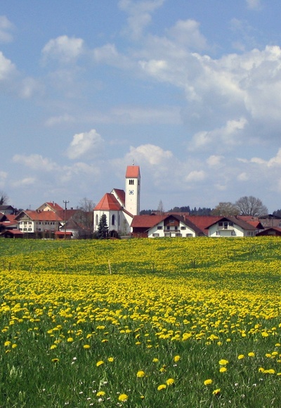 Blick auf Lengenwang