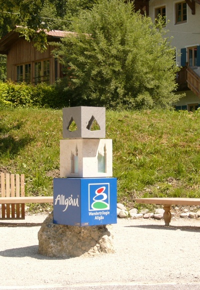 Start- und Willkommensplatz in Halblech beim Kenzenparkplatz