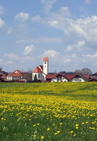Blick auf Lengenwang