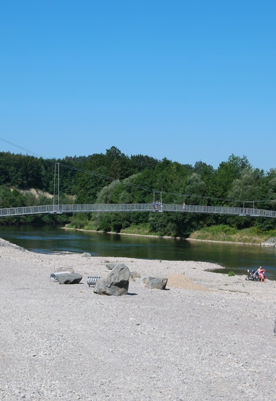 Aussichtsturm und Illerübergang nahe Legau