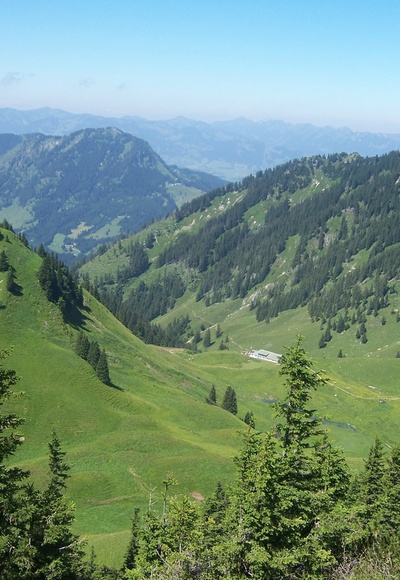 Blick zur Zipfelsalpe