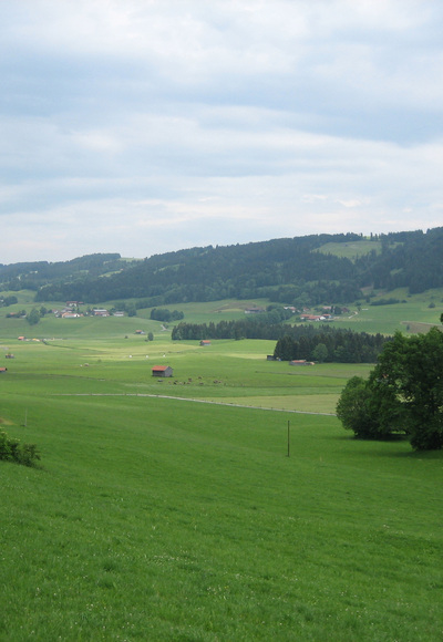 Das Osterrieder Tal hinter Großdorf