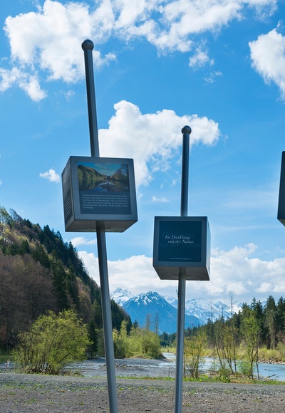 Rastmöglichkeit am Ende des Auwaldsees.
