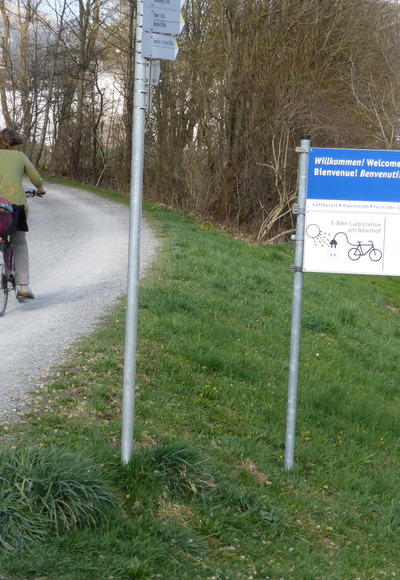 Auf dem Illerradweg bei Sonthofen