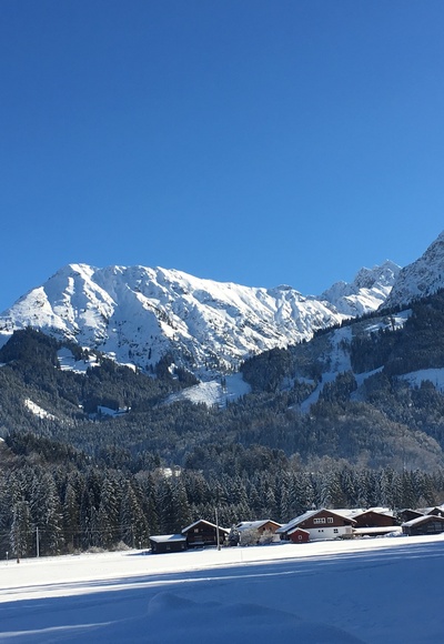Verschneite Allgäuer Winterlandschaft