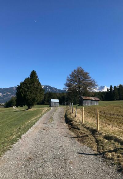 Gut präparierte Wege führen nach Oberdorf