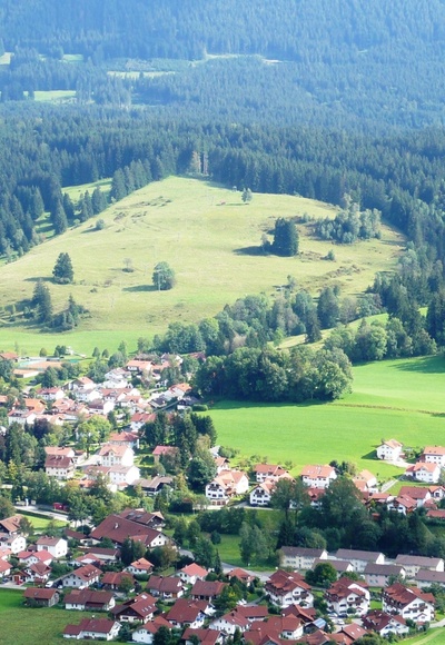 Blick über Weitnau von Sonneckgrat