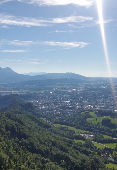 Aussicht auf Salzburg vom Nockstein