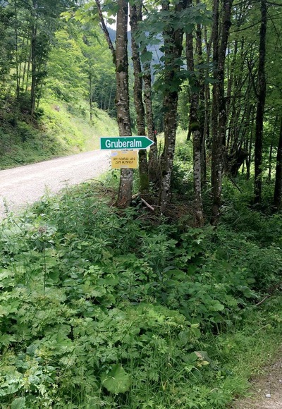 Richtung Gruberalm