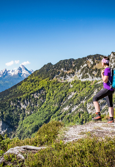 Aussicht vom Untersberg zum Watzmann