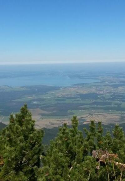 Blick vom Hochfelln auf den Chiemgau