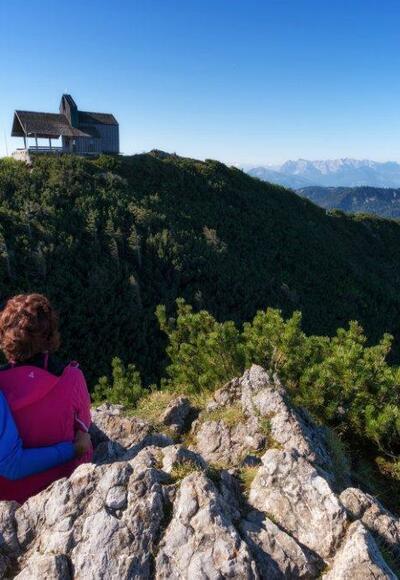 Blick auf Hochfellnkirche