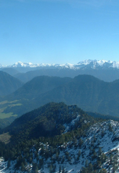 Blick in die Zentralalpen