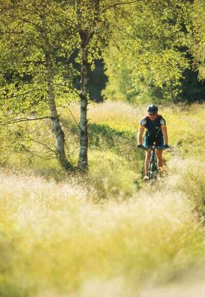 Radfahrer im Frankenwald