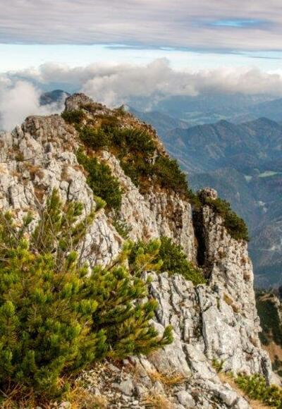 Blick auf den Gipfel der Stumpfmauer