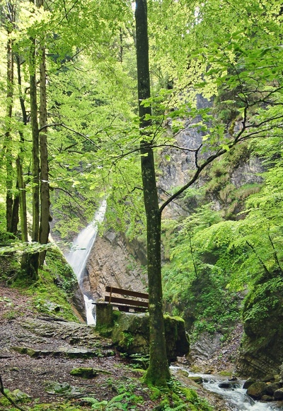 Wasserfall in Berg