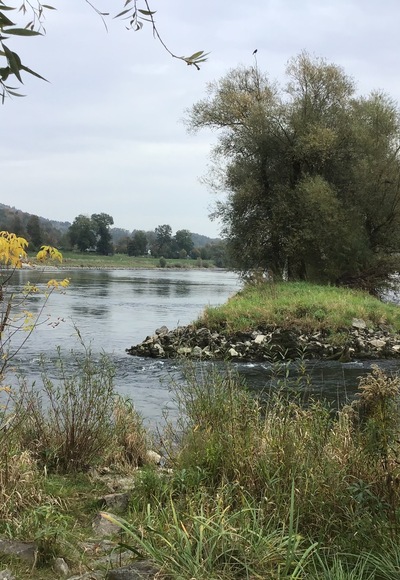 Schleifenroute - In Deggendorf kommen Isar und Donau zusammen.