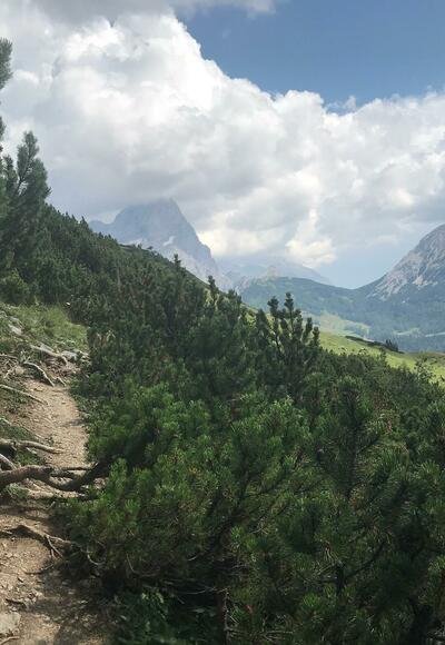 Schmale Pfade am Dachsteinmassiv