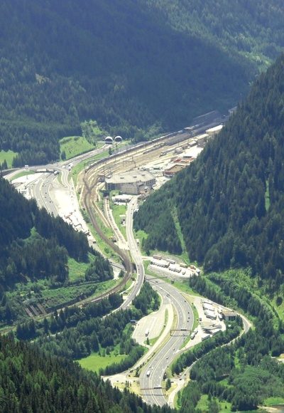 Der Brenner Pass von der Nordseite