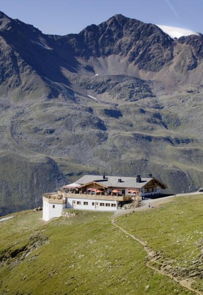 Blick zur Hohe Mut Alm