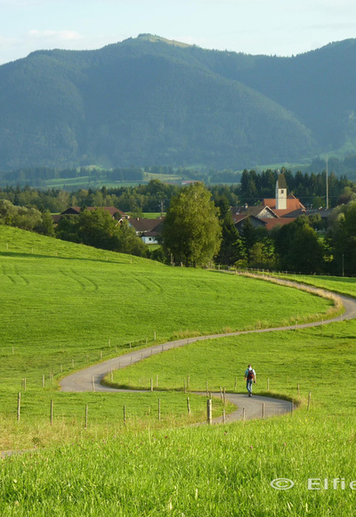 Fernwanderweg - Meditationsweg, 2. Etappe - Blick Richtung Schöffau