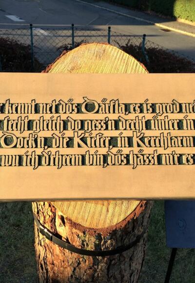 Rundweg 4 Themenweg Heimatgedicht Es Gru - Grub am Forst_Vers1