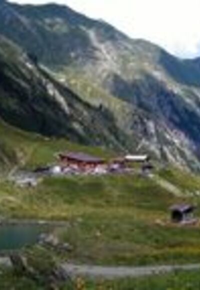Blick auf die Baumgartalm