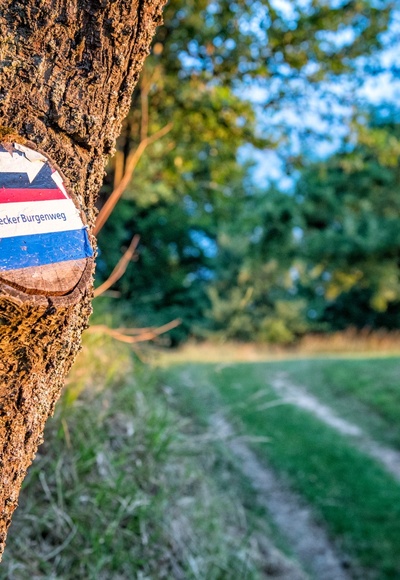 Markierung Heidecker Burgenweg