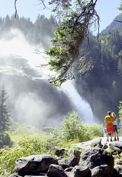 Hohe Tauern Panorama Trail – ET01 Krimml-Hochkrimml/GH Filzstein im Bild Krimmler Wasserfälle