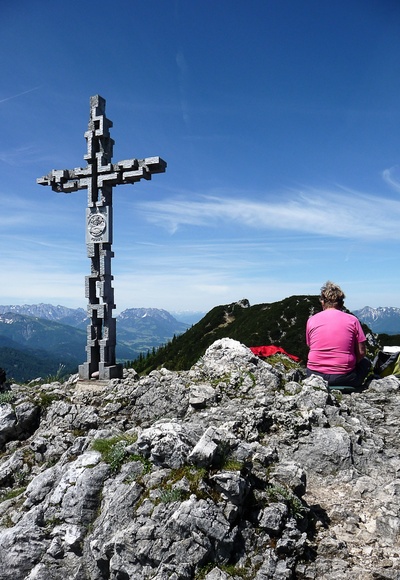 Gipfelglück auf der Hörndlwand
