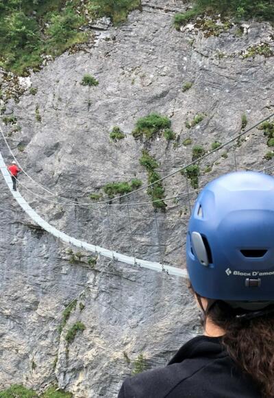 BHG-VIA Mauskarspitze (een voorbeeld van een hangbrug, in dit geval WEN Mürren)