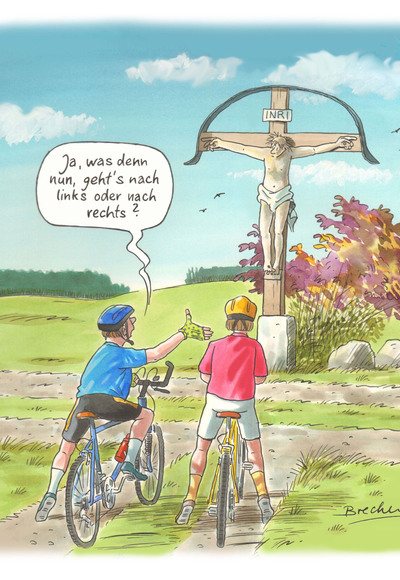Karl-Heinz Brecheis, Karikatur im Museum Zollhaus, Simbach