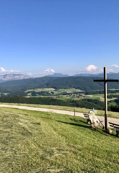 Ausblick vom Lichtenberg am Weg zum Leichtturm