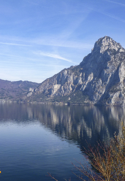 Traunstein mit Traunsee. Z09