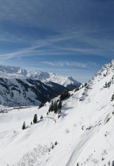 360° Flexenpass Straße