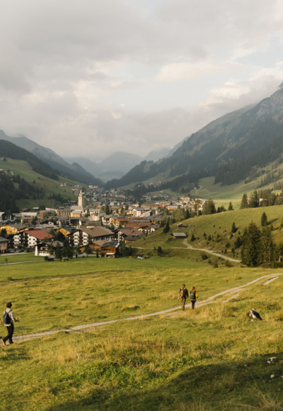 Das Etappenziel Lech am Arlberg