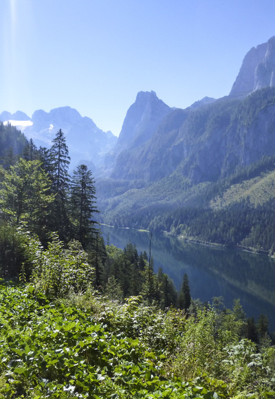 Gosausee und Gosaugletscher am Dachstein. Z13